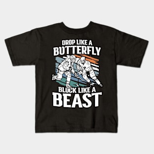 Drop Like a Butterfly Block Like a Beast Kids T-Shirt